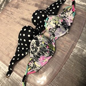 2 Victoria’s Secret Bandeau Swim Tops